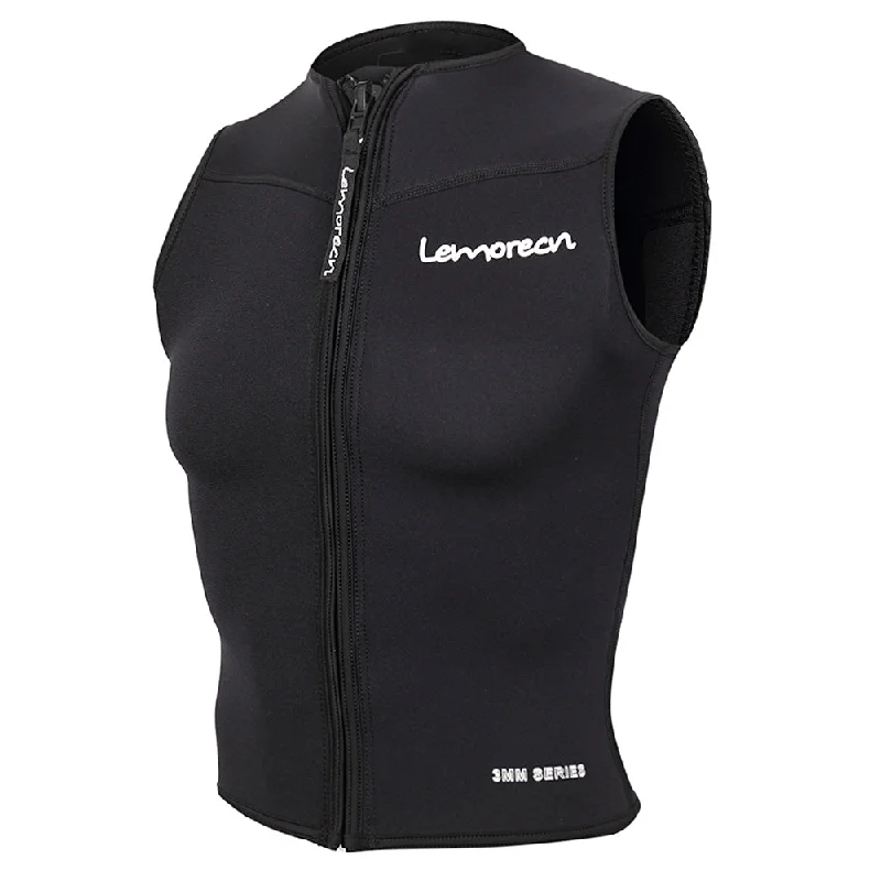 Lemorecn Mens Wetsuits Top Premium Neoprene 3mm Zipper Diving Vest