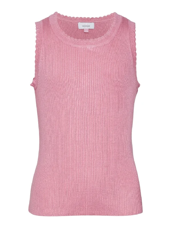 Vero Moda Girl Fiji Sleeveless Vest, Pink Cosmos