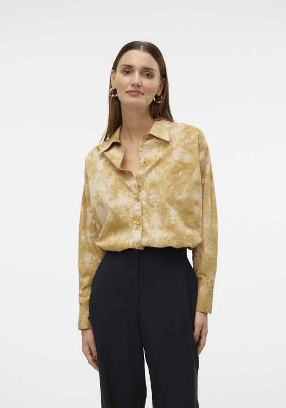 Vero Moda Aware Kristee Tie Dye Shirt, Harvest Gold