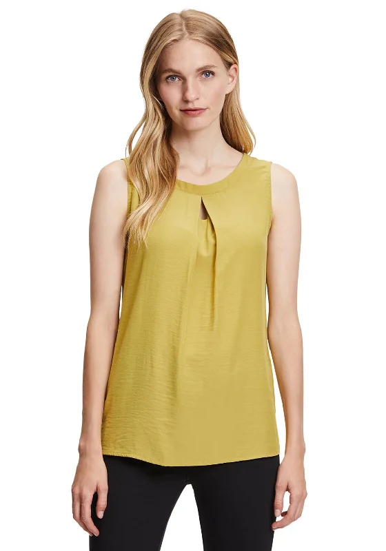 Betty Barclay Keyhole Pleat Vest Top, Chartreuse