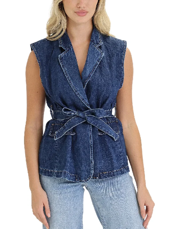 Denim Vest Top