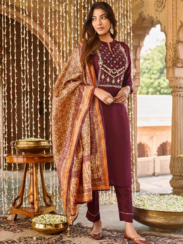 Embroidered Chunan Suit Set 3790