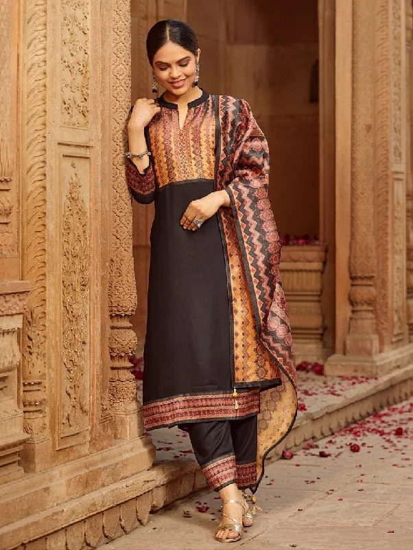 Linen Silk Suit Set 3671