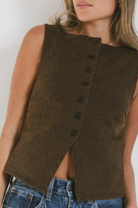 Louella Leopard Vest