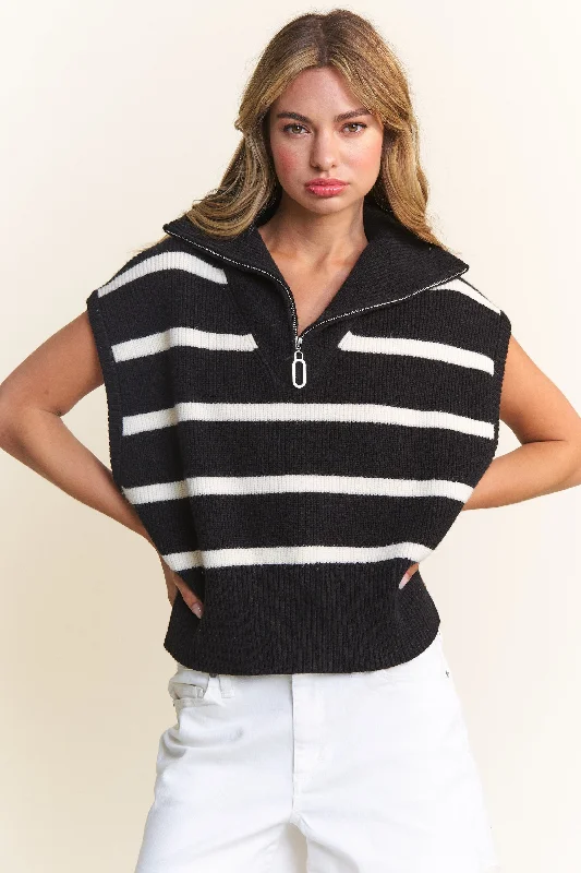 Luna Striped Sweater Vest