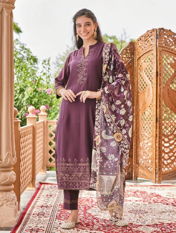 Swarvoski Silk Suit Set 3892