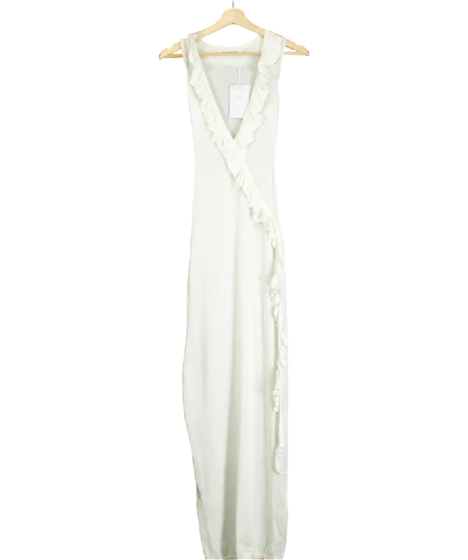 Asta Resort Cream Antonella Dress - Blanca UK XSWrap Dress