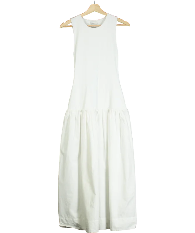 Babaton White Worldly Dress UK SSheath Dress