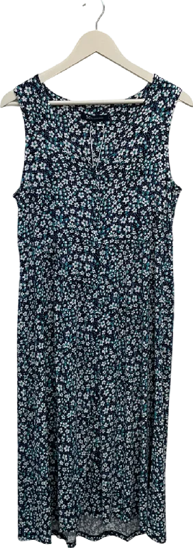 Crew Clothing Blue Alyssa Sleeveless Button Through Jersey Dress UK 12Evening Dress