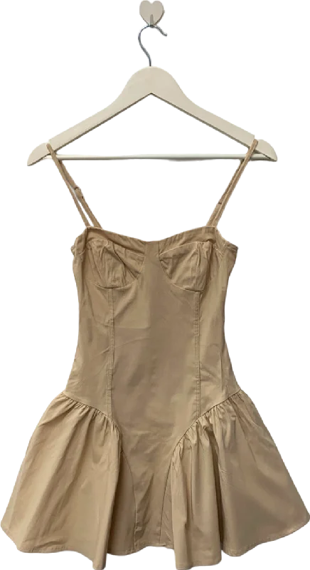 Ego Beige Strappy Dress UK 6Prairie Dress