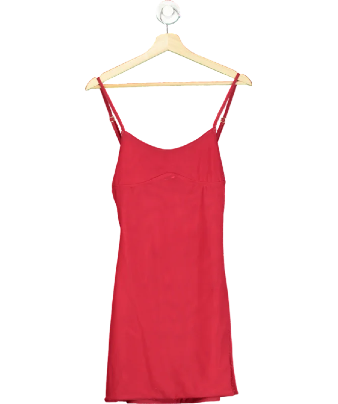 Gonza Red Gizele Slip Mini Dress UK STactical Dress