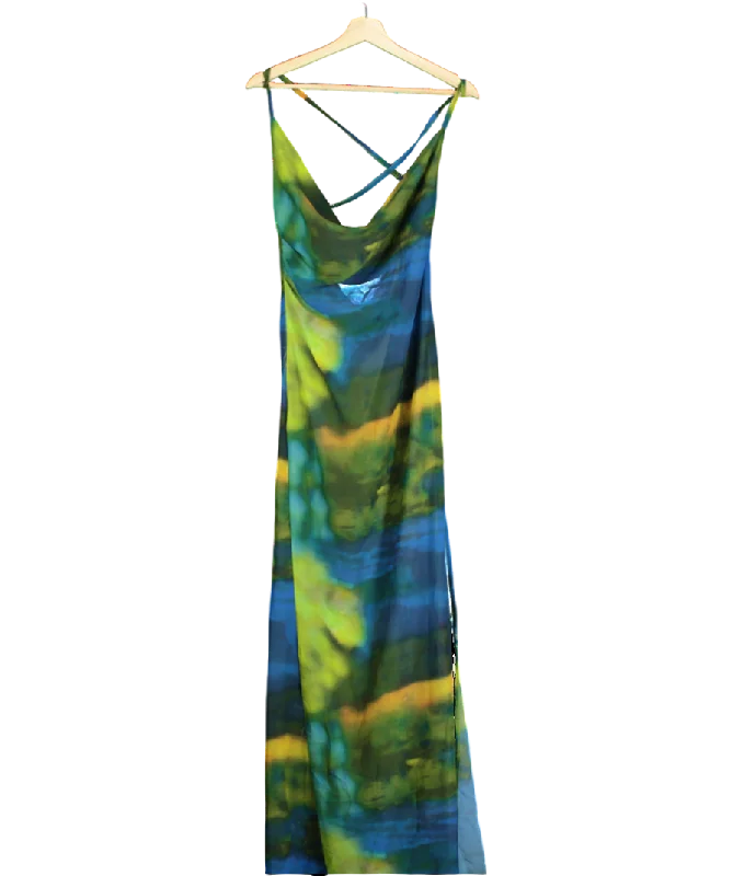 Grace Jacobs Green Lake Maxi Dress UK XSVintage Dress