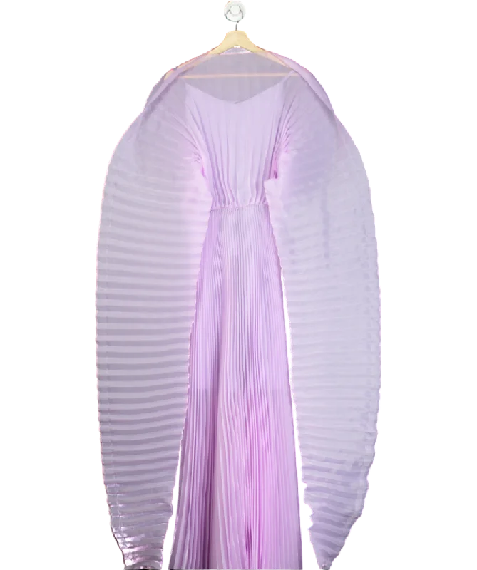 J'amemme Purple Alisha Pleated Dress UK XSEvening Dress