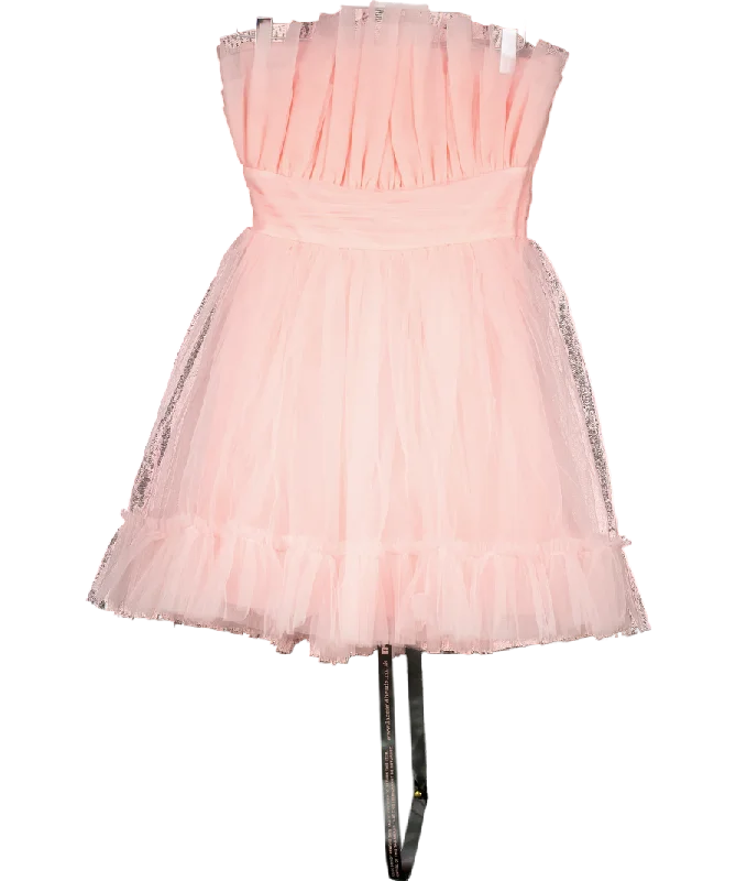 Lace & Beads Pink Nanita Tulle Mini Dress UK 6Tulle Dress