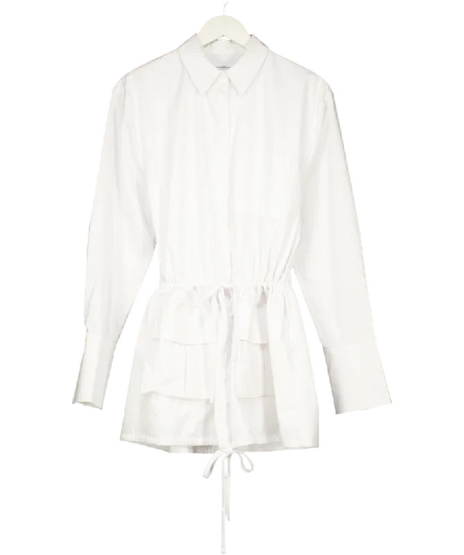 Lovers and Friends White Maci Shirt Mini Dress UK XSOpaque Dress