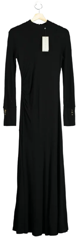 Mint Velvet Black Ribbed Jersey Maxi Dress UK XSSweater Dress