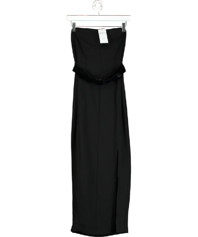 Next Black Bandeau Bow Midi Dress UK 6Wind Dress