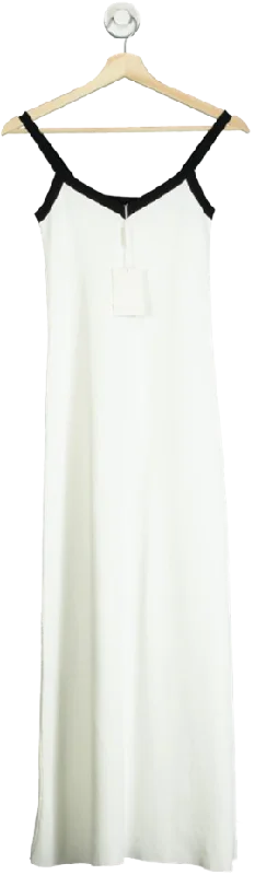 PRETTY LAVISH White Cheryl Contrast Knit Dress UK XSTulle Dress