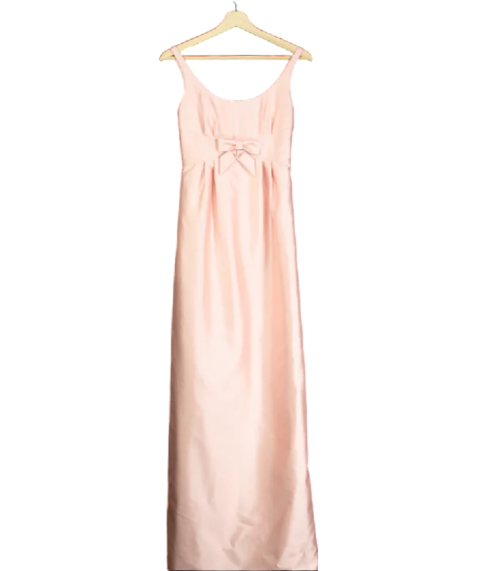 Santinni Pink 'sabrina' Silk And Wool Dress UK XSWrap Dress