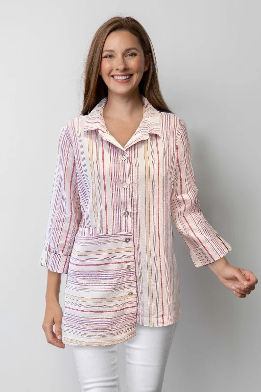 Habitat Sale, 48335 Stepped Hem Tunic Shirt 50% Off Regular PriceTunicTopSteel