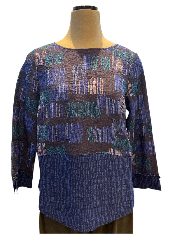 Habitat, 35018 Side Button Tunic Mix, SapphireTunicTopApex