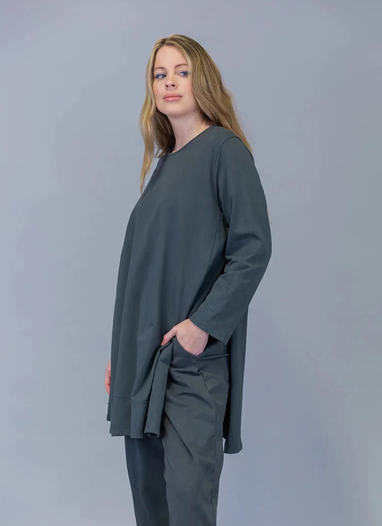 Paolo Tricot Sale, SU8432 Trapeze Tunic 50% Off Regular PriceTunicTopCanyon