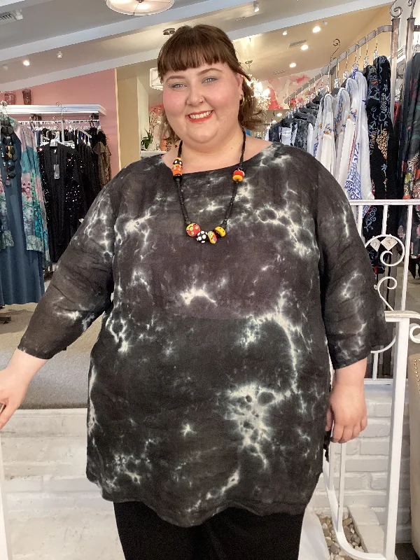 3/4 SLV TUNIC - BLACK TIE DYETunicTopGriffin