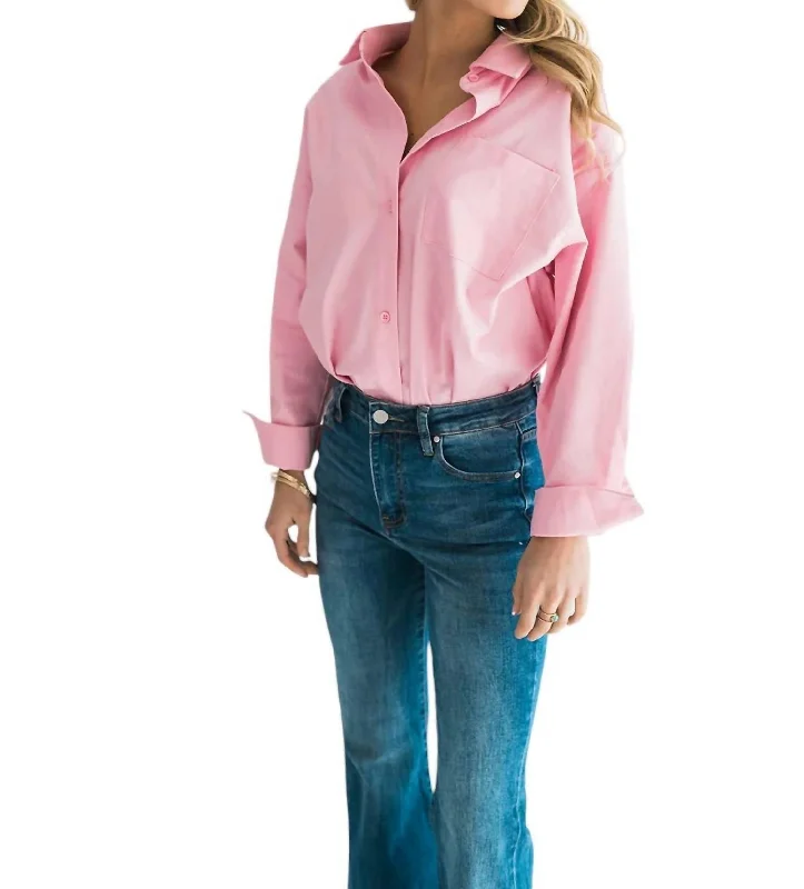 Billie Tunic Shirt In PinkTunicTopAqua