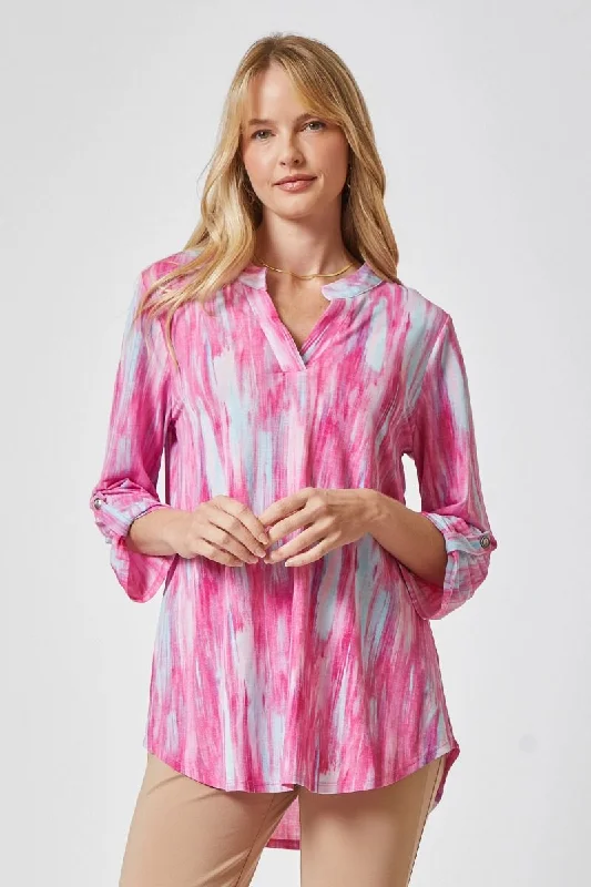 Dear Scarlett Lizzy Pink Multi Tunic TopTunicTopElite