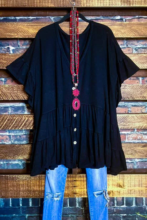 JUST RELAX COMFY OVERSIZED TUNIC BLACKTunicTopExplorer