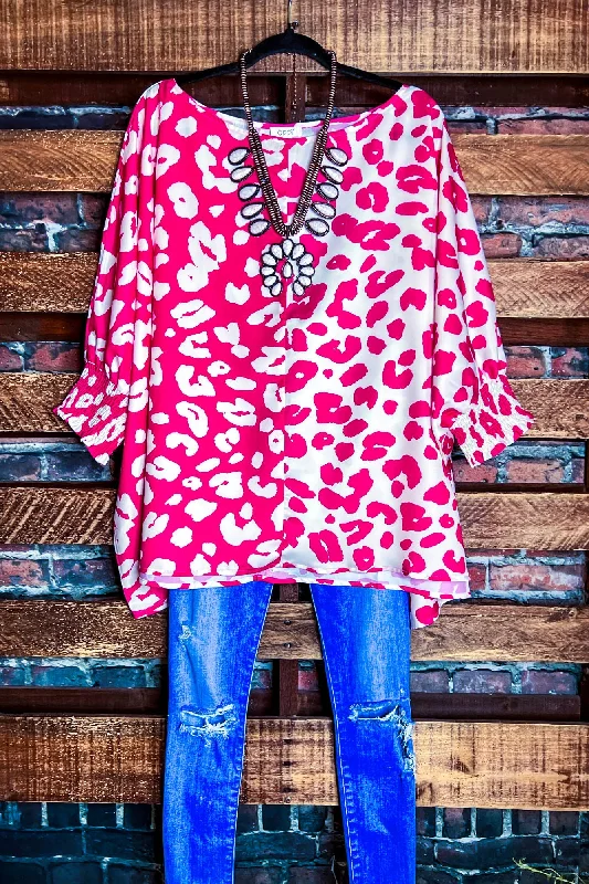 JUST THE TWO OF US STYLISH OVERSIZED TUNIC FUCHSIATunicTopHorizon