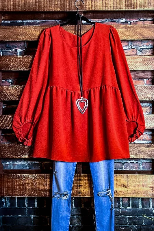 Positive Soul Comfy Tunic in RustTunicTopSamurai