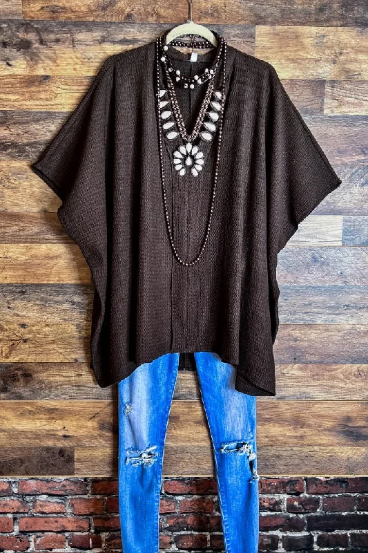 Ready for The Day Pretty Comfy Oversized Tunic in BrownTunicTopTerra