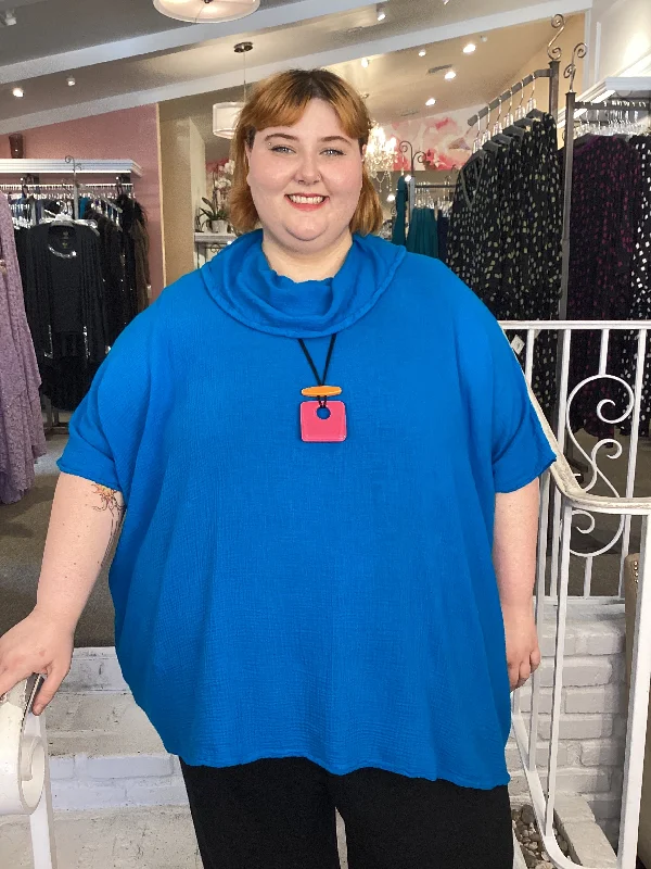 VICI COWL TUNIC - TURQUOISETunicTopCanyon