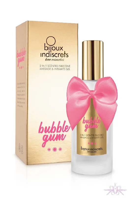 TightsqueezeBijoux Indiscrets Bubblegum 2 in 1 Scented Silicone Massage and Intimate Gel