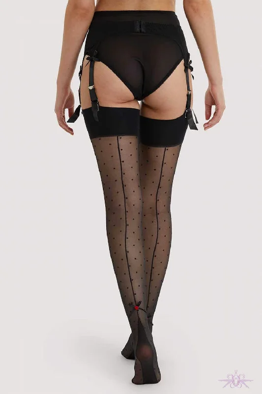 TightspinPlayful Promises Dotty Seamed Stockings